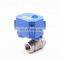 2 way  ss304 mini electric motorized water ball valve 5v 3.6v 12v 24v 110v 220v DN15 DN20 for water irrigation