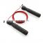 Professional  Foam Handle Pvc Speed Weighted Fitness logo Exercise Sports Training Jump Rope