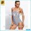 2016 Customized Printed Spandex Fabric Swimwear Sexy One-Piece Swimwear