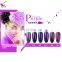 Queen Shining Soak Off Purple Hot Sale Purity oem 15 ml breathable led uv gel nail polish korea