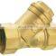 J5006 Brass Y pattern Strainer check valve brass y strainer for water supply