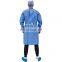 Non sterile /Sterile AAMI L3 Non-woven SMS Disposable Medical Visitor Gown Isolation Gown Taped