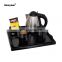 guangzhou hotel supplies/hotel guest supplies and restaurant supplies electric kettle tray set for hotel guest room