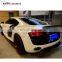 R8 spoiler fit for R8 to LB style carbon fiber rear wing for R8 boot lip