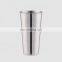 Factory Direct custom shape add logo 625ml single layer frozen stainless steel tourist camping beer mugs for beer