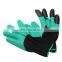 Garden Gloves with Fingertips Claws for Digging, Water-Resistant Planting Gloves