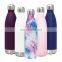 Double Wall Thermal Vacuum Flask Insulated Outdoor Sports Drink Cola Shaped 18/8 Stainless Steel Water Bottles with Custom Logo