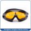 Comfortable dustproof black foam padding safety motorcycle glasses