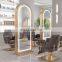 Saloon equipment and furniture barber unit LED stations styling dressing table hair salon mirror station salon de coiffure