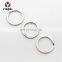 Custom Shape Stainless Steel Plain Flat Key Split Ring Brass Chain For Bag