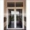 Custom high quality white upvc grill casement doors interior room french upvc hinge swing door with handle lock set
