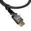 OEM ODM Ultra HD 3D 5.5mm OD PVC CCS Gold Plated HDMI 1.4 Version Plug 30HZ 30AWG HDMI 4K Cable with Braiding