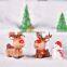 Christmas Resin Elk Santa Claus Ornaments Merry Christmas Decoration For Home Figurines Miniatures 2023 New Year Xmas Box Decor