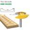 Woodworking 6 Shank Thin Flat Bottom Knife Slotting Tool for Edge Trimming Machine Engraving Electromechanical milling cutter