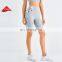 Customized Side Pockets Biker Shorts Crotchless Anti-slip Cycling Short Pants Workout Exercise Gym Wear Yoga Apparel For Women