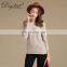 Custom Round Neck Pullover Sweater Women Plain Knit Sweaters