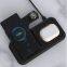 3 En 1 Foldable Wireless Charger Cube Charging Dock 3 In 1 Station Desktop For Watch