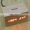 LED Wooden Table Clock with Touch Function for Snooze