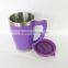 Wholesale stainless steel tea cup with handle and lid