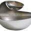 silver shiny polish serving dish/ platter / chip n dip bowl in metal manufacture