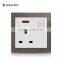 electric 2 pin and 3 pin socket with wall switch, blank plate switch cover
