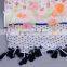Latest Viscose Tassel Floral Printed Long Muslim Islamic Scarf