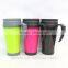 plastic mug with handle and lid/plastic sublimation mug