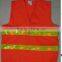 size can be customized red high visibility vest