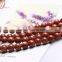 High quality gemstone brown glod stone round beads jewelry