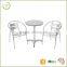 Outdoor patio heavy duty construction garden aluminum bistro furniture set