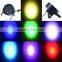 US Plug AC90-240V 25W LED Stage Lighting Effect Professional 7Channel RGB LED Stage PAR Light Strobe Disco DJ Equipment Lighting