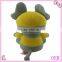new designed stuffed plush yellow elephants