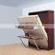 Wooden hidden wall bed verticle muphy bed double murphy wall bed with desk and bookshelf