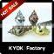 KYOK Chroming wrought iron curtain finials ,double curtain rod set,classic window decorative curtain finials