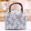 2015 fashionable ladies top quality flower printed canvas tote bag