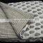 Handmade Vintage Queen Kantha Bed Cover Custom Design, Drop Shipping, Blanket Reversible Cotton Filled Quilt