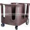 kitchen plate trolly dish trolly adjustable dish cart
