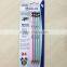 Standard size round shape soft wood pearl HB pencil in blister card