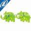 Elephant shape pvc reflective safety car key accessories