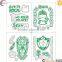 2015 Cheap pvc label sticker,sticker printing,transparent flower window sticker