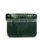 Promotional price green lock handbag fashion lady woven leather shoulder bag