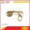 Brass color metal key chain with custom logo
