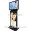 47 inch windows OS LCD indoor dual screen advertising digital signage with touch screen