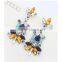 Wholesale Ladies Earrings Designs Jewelry Chandelier Large Rhinestone Earrings Woman