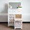 Beautiful White folding mirror Dresser With Matching Side stool