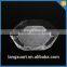 Transparent Hexagon 13cm Glass Coaster Plate
