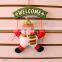 Christmas Door Decoration Santa Claus Snowman Door Hanging Christmas Wreath Christmas Cloth Door Hanging Plate