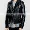 BLACK MAN FAUX LEATHER BIKER JACKET