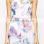 Chiffon Maxi Printed Dress with Zip Back Fastening