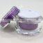 Beautiful round clear acrylic container jars cosmetic 30ml plastic container packaging bottles cream jars